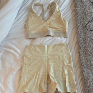 Fabletics Oasis PureLuxe high waisted shorts & bra